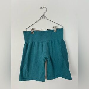 NVGTN Teal Contour Seamless Shorts XL